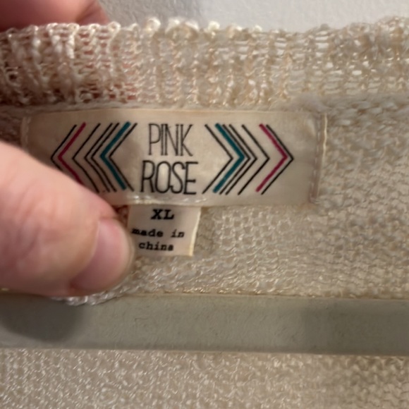 Pink Rose Western Aztec Sweater - Picture 3 of 3